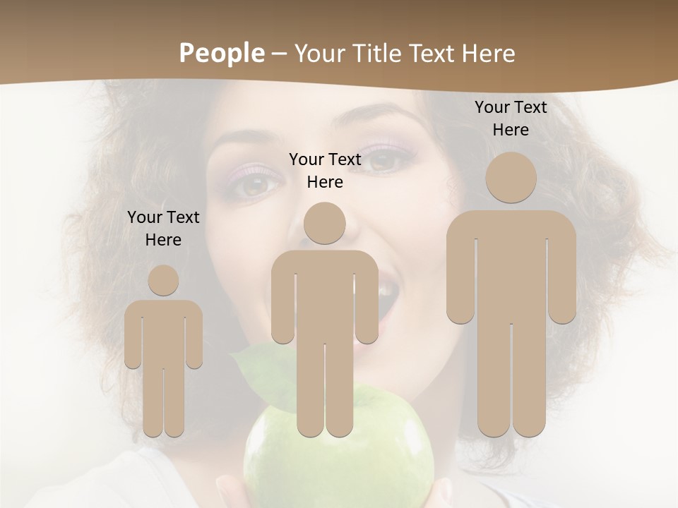 Only Person Cheerful PowerPoint Template