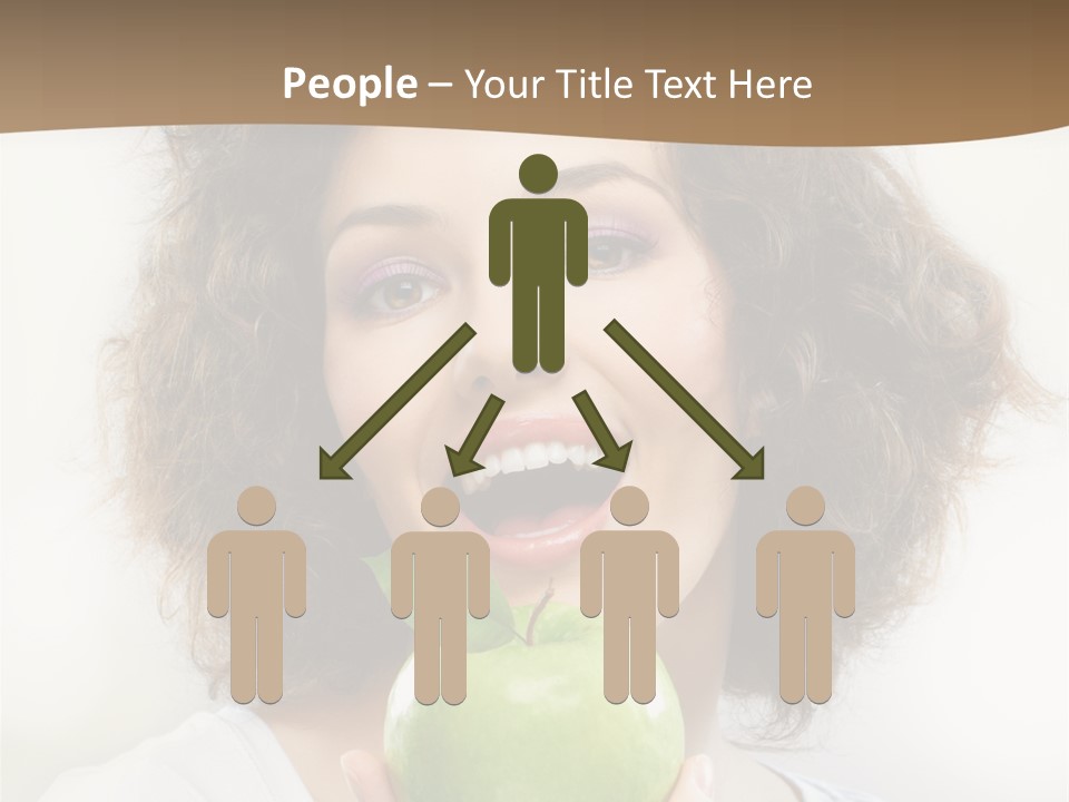 Only Person Cheerful PowerPoint Template