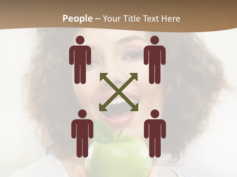 Only Person Cheerful PowerPoint Template