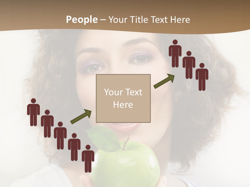 Only Person Cheerful PowerPoint Template