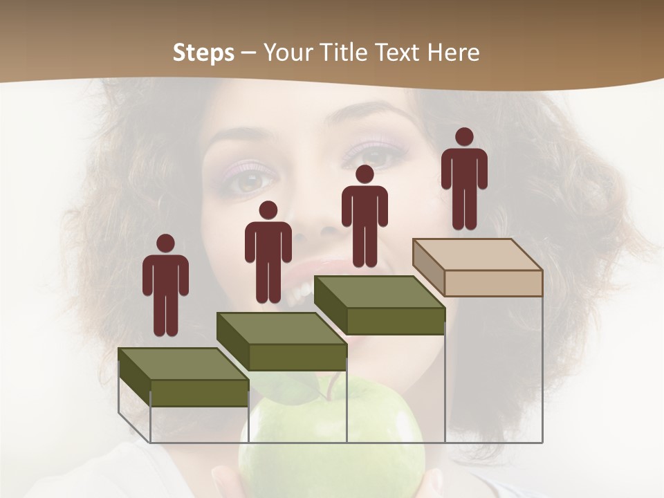 Only Person Cheerful PowerPoint Template