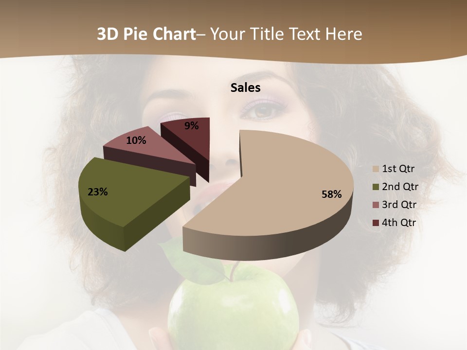 Only Person Cheerful PowerPoint Template