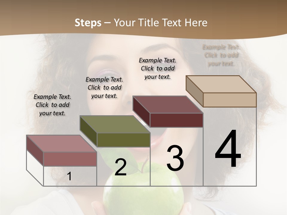 Only Person Cheerful PowerPoint Template