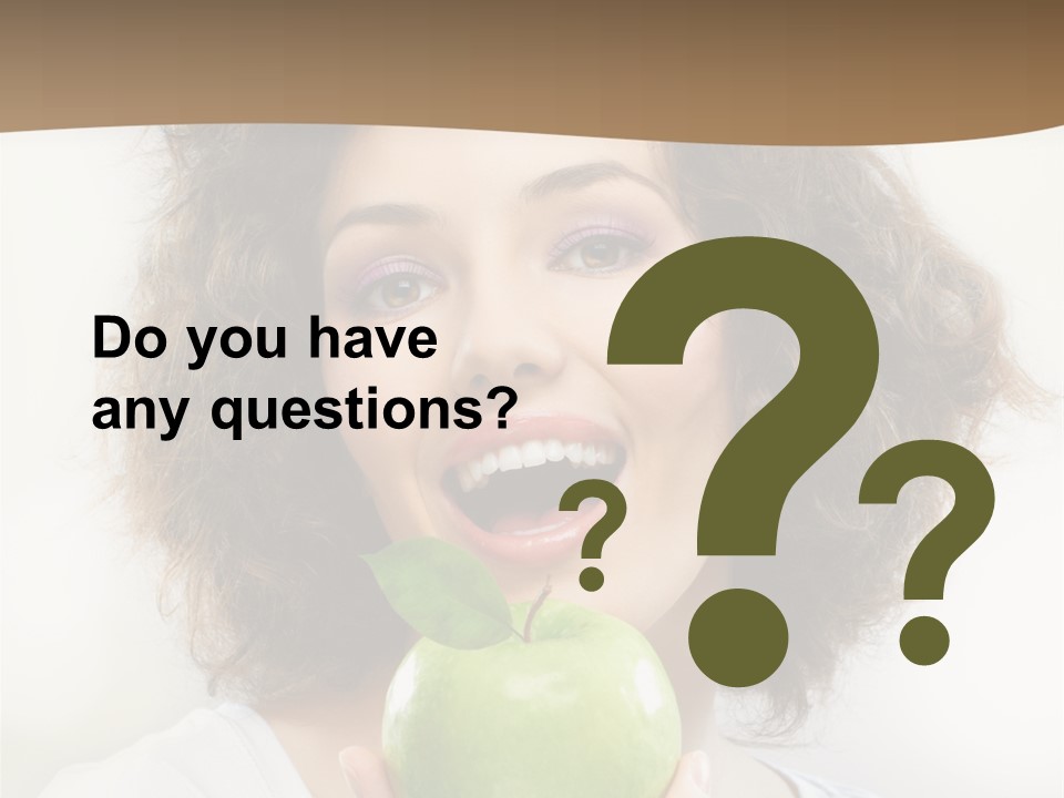 Only Person Cheerful PowerPoint Template