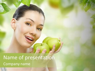 Green Nature Smile PowerPoint Template