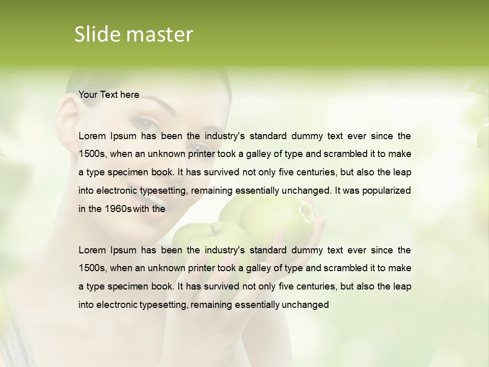 Green Nature Smile PowerPoint Template