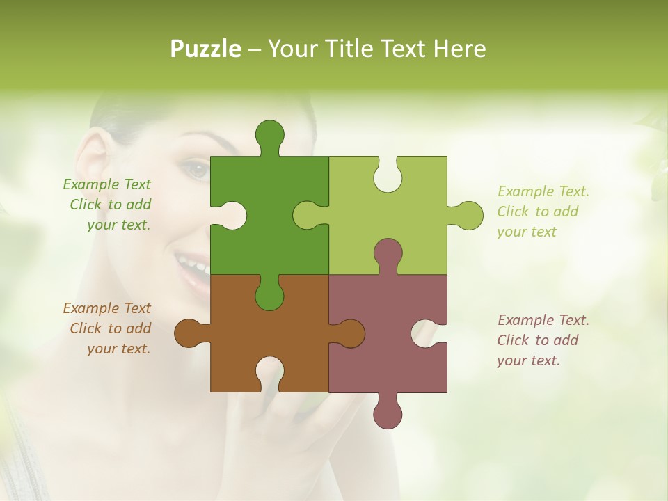 Green Nature Smile PowerPoint Template