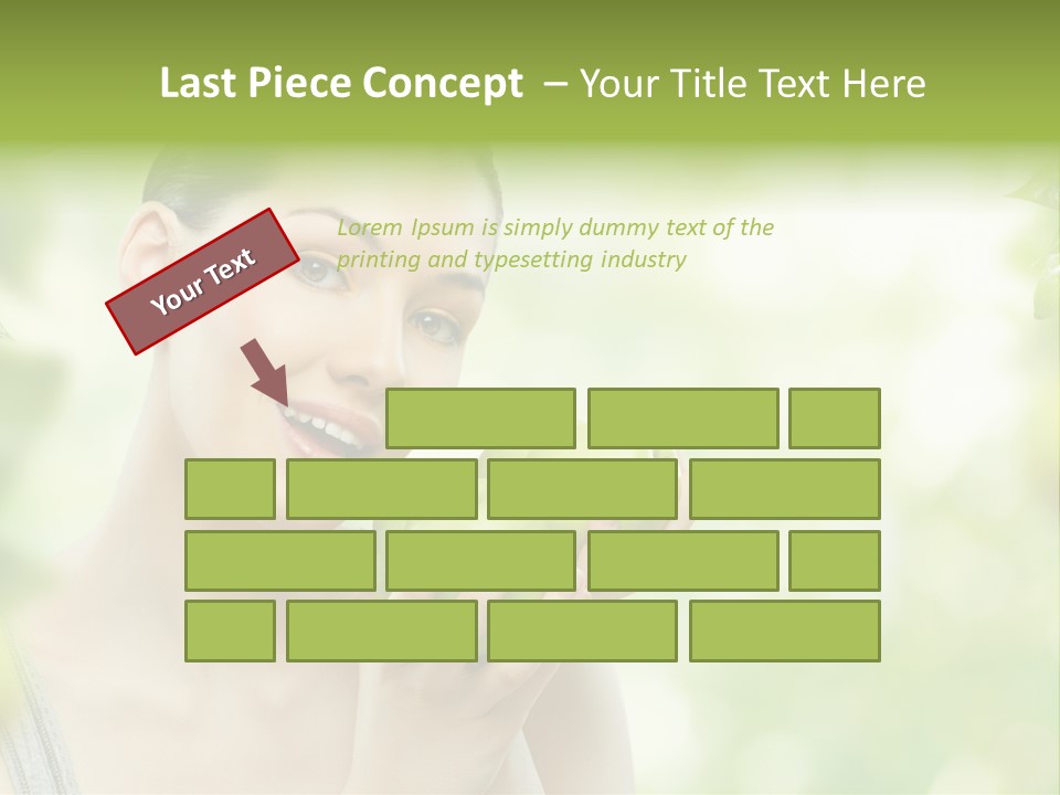 Green Nature Smile PowerPoint Template