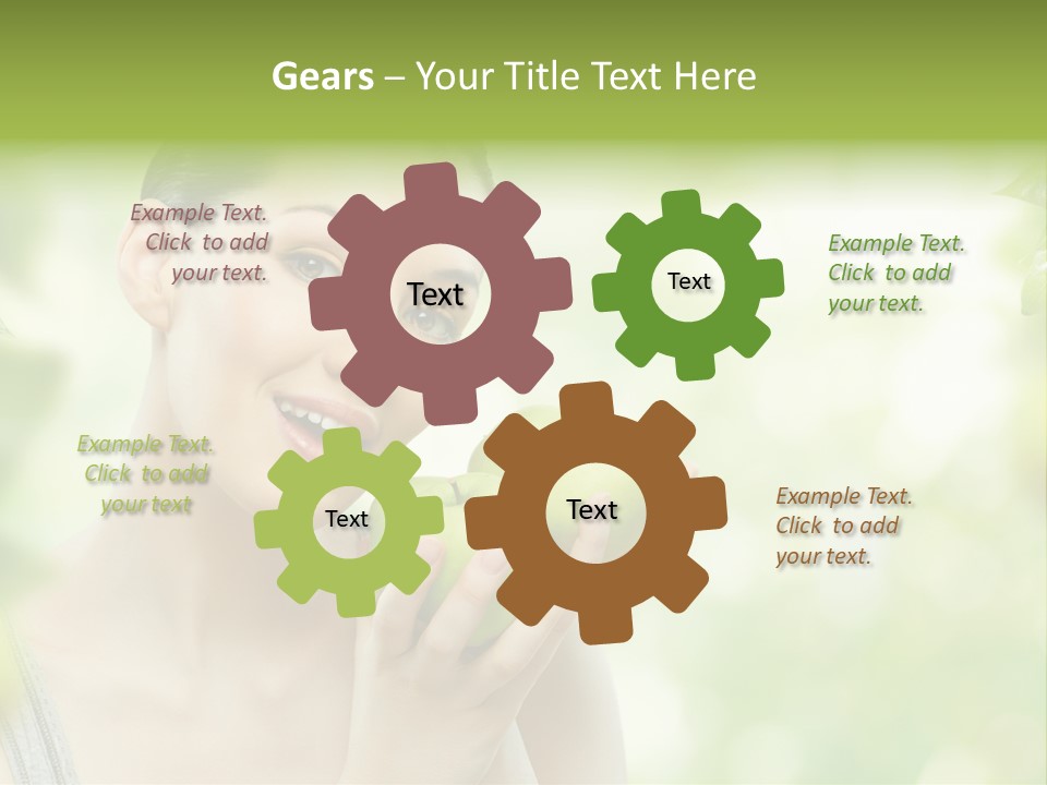 Green Nature Smile PowerPoint Template