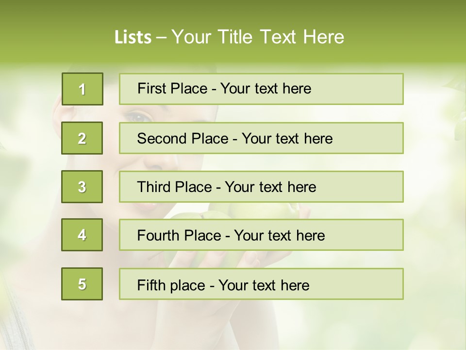 Green Nature Smile PowerPoint Template
