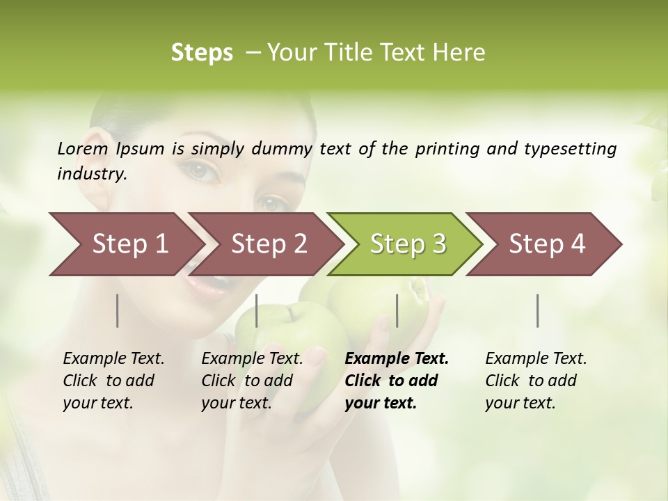 Green Nature Smile PowerPoint Template