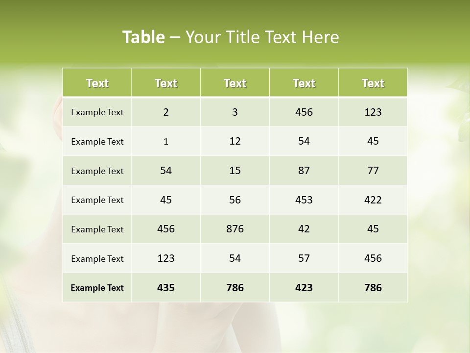 Green Nature Smile PowerPoint Template