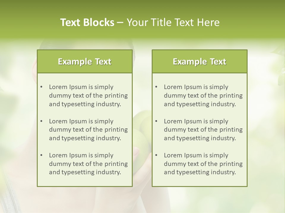 Green Nature Smile PowerPoint Template