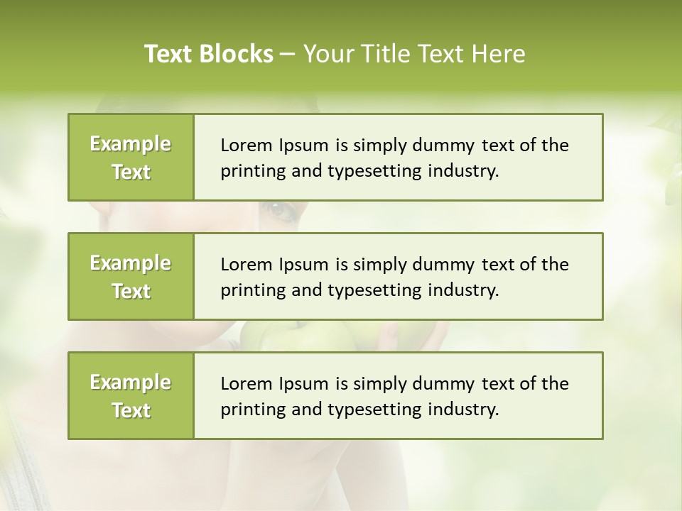 Green Nature Smile PowerPoint Template