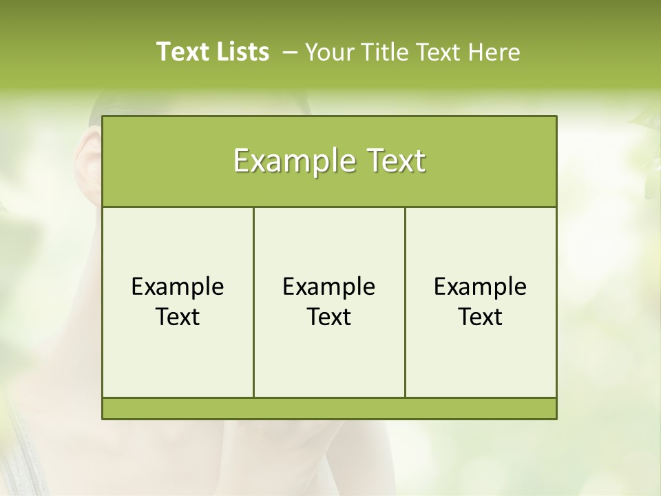 Green Nature Smile PowerPoint Template