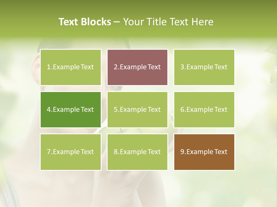Green Nature Smile PowerPoint Template
