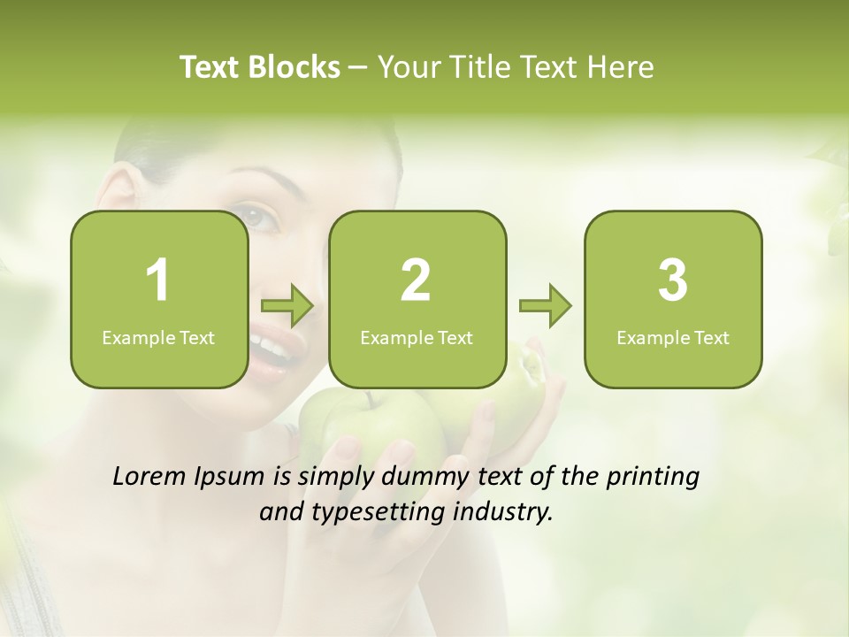 Green Nature Smile PowerPoint Template