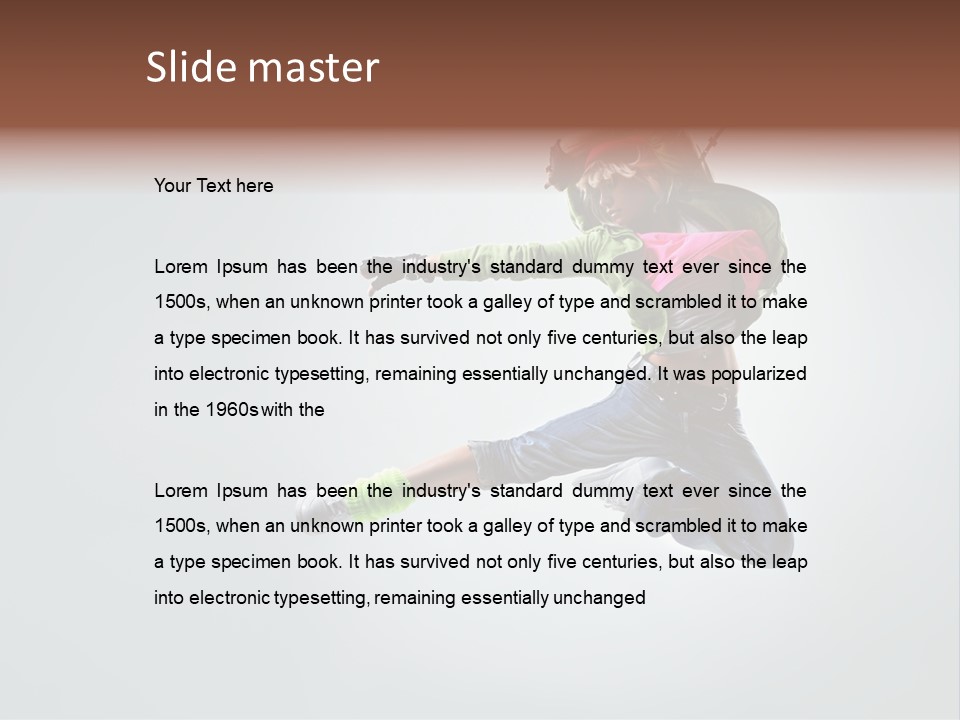 Aerobic Young Cool PowerPoint Template