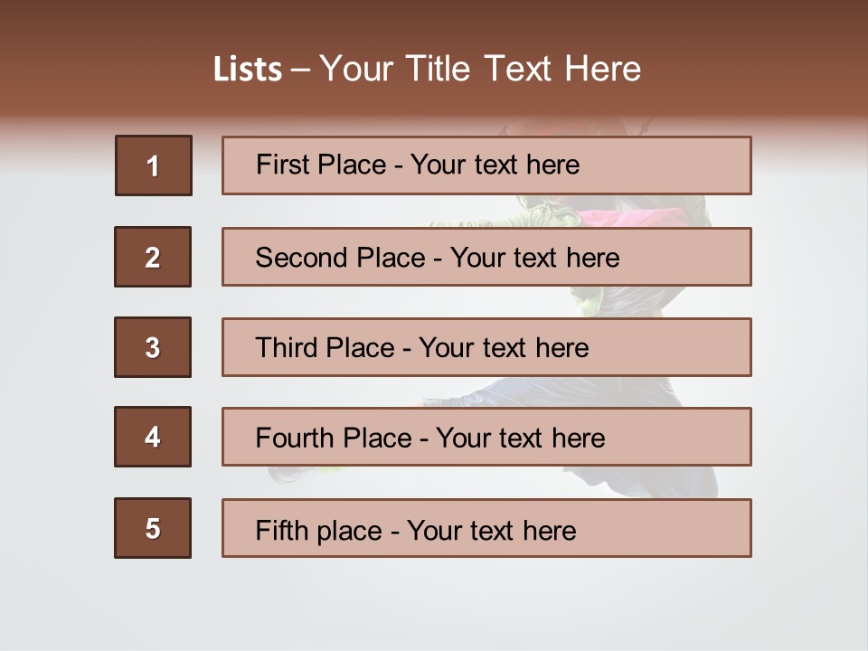 Aerobic Young Cool PowerPoint Template