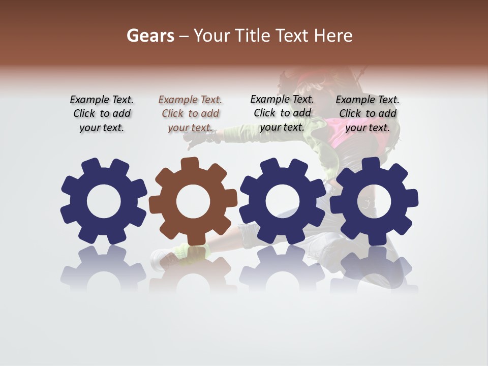 Aerobic Young Cool PowerPoint Template