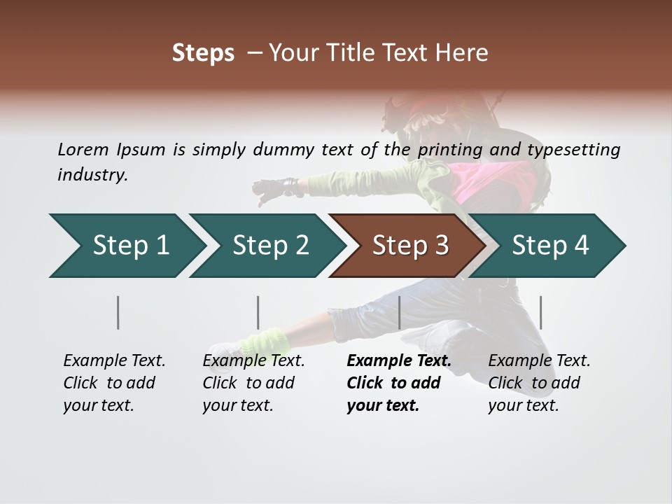 Aerobic Young Cool PowerPoint Template