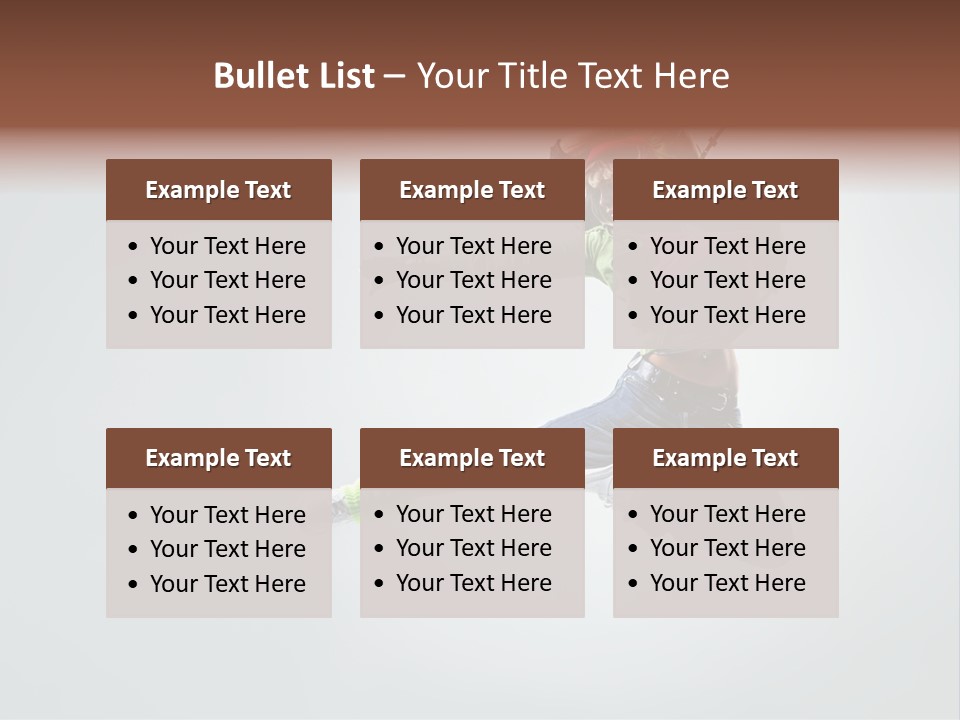 Aerobic Young Cool PowerPoint Template