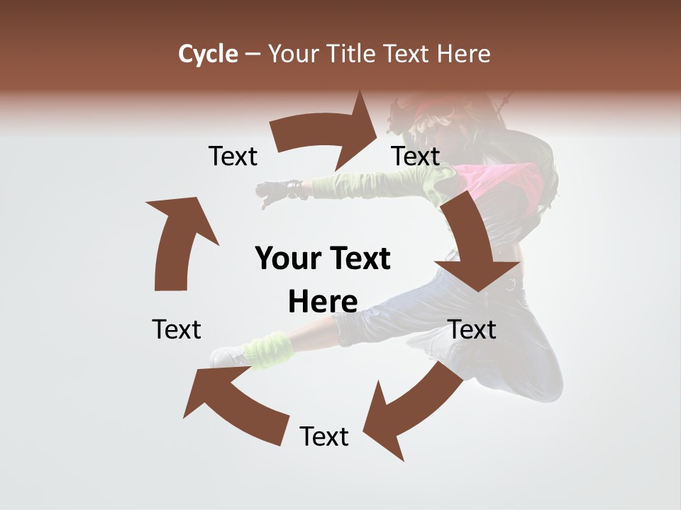 Aerobic Young Cool PowerPoint Template