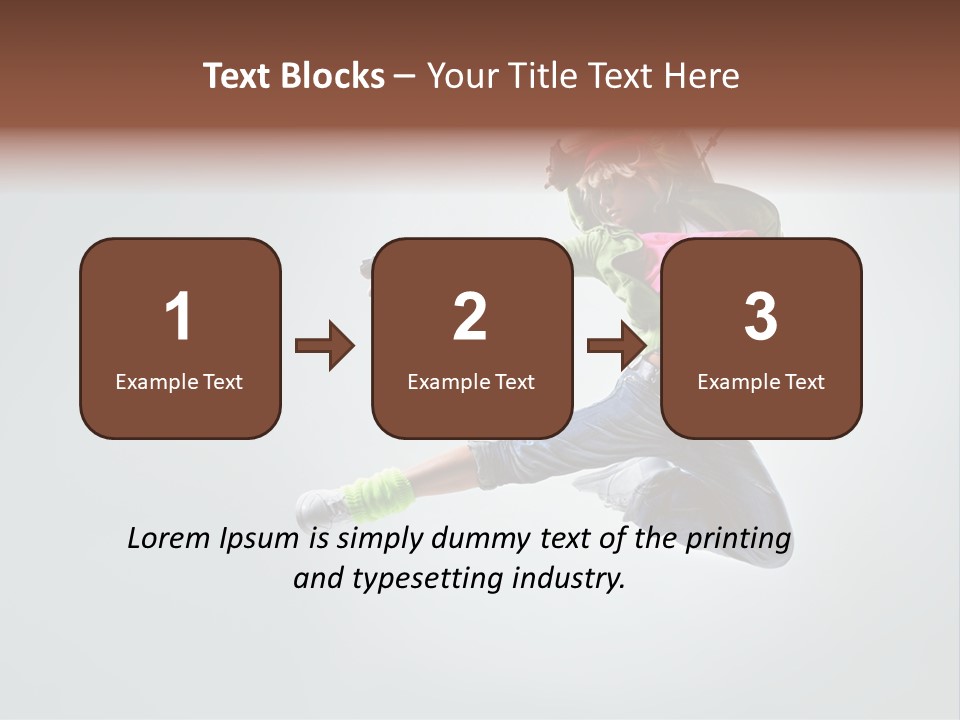 Aerobic Young Cool PowerPoint Template