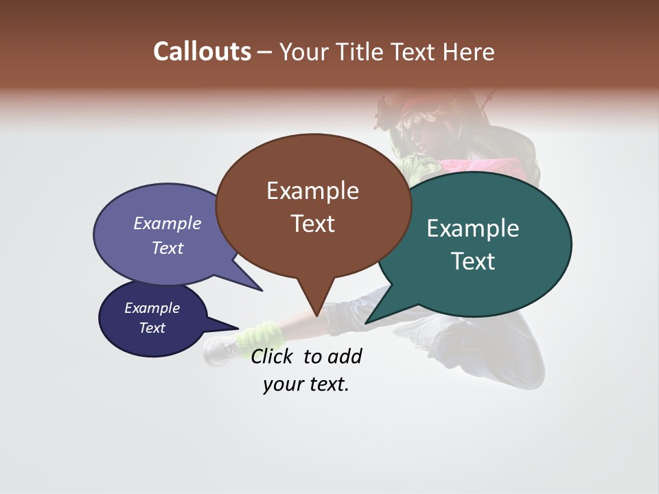 Aerobic Young Cool PowerPoint Template