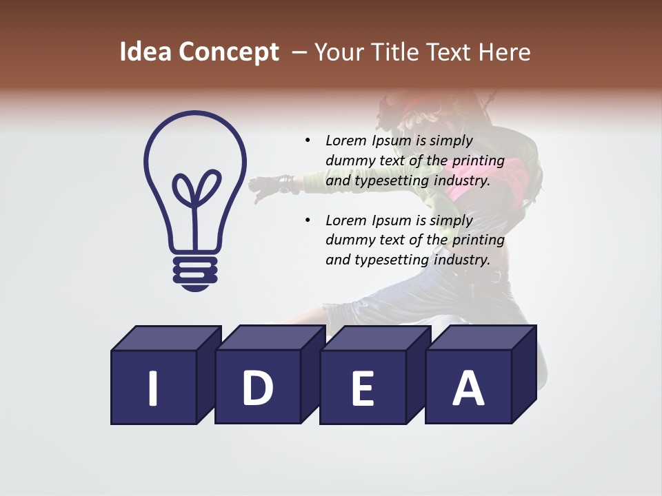 Aerobic Young Cool PowerPoint Template