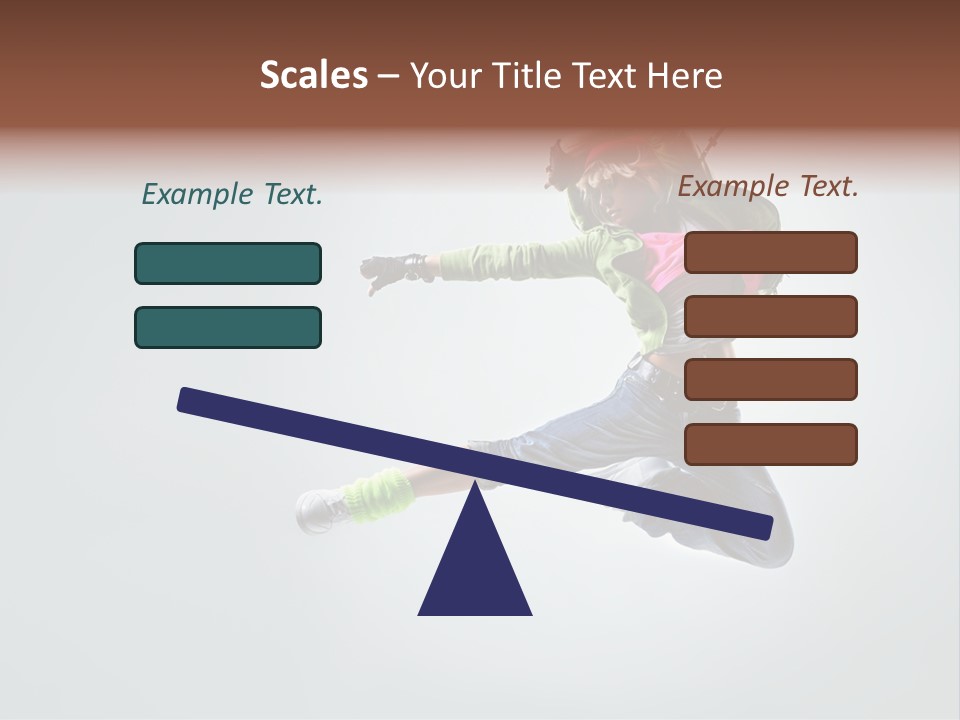 Aerobic Young Cool PowerPoint Template