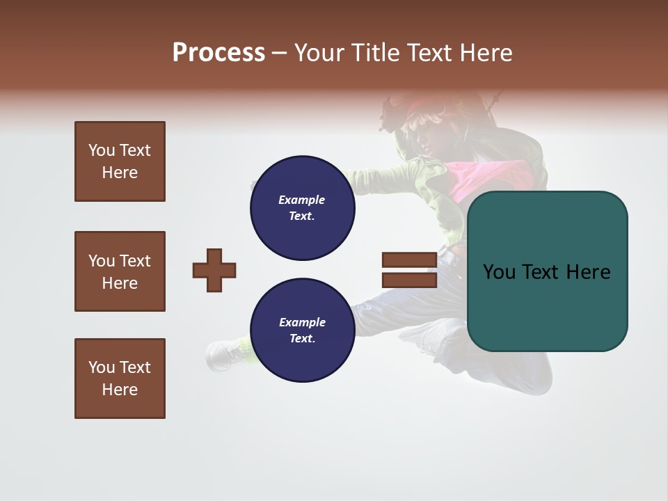 Aerobic Young Cool PowerPoint Template