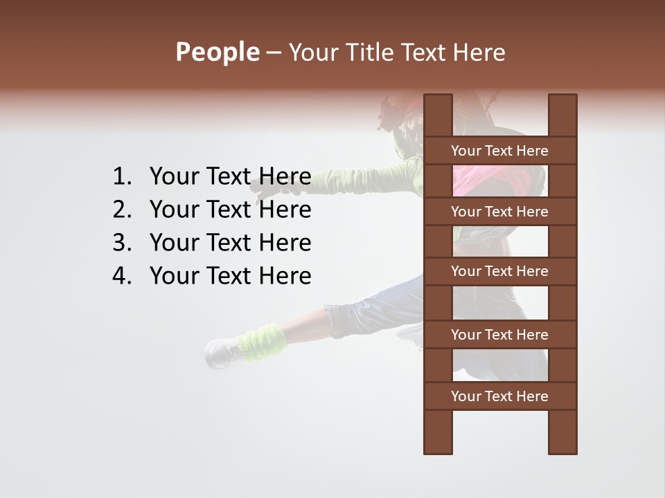 Aerobic Young Cool PowerPoint Template