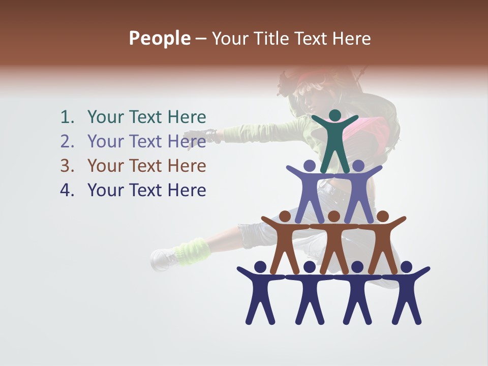 Aerobic Young Cool PowerPoint Template