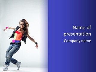 One Colour Breakdance PowerPoint Template