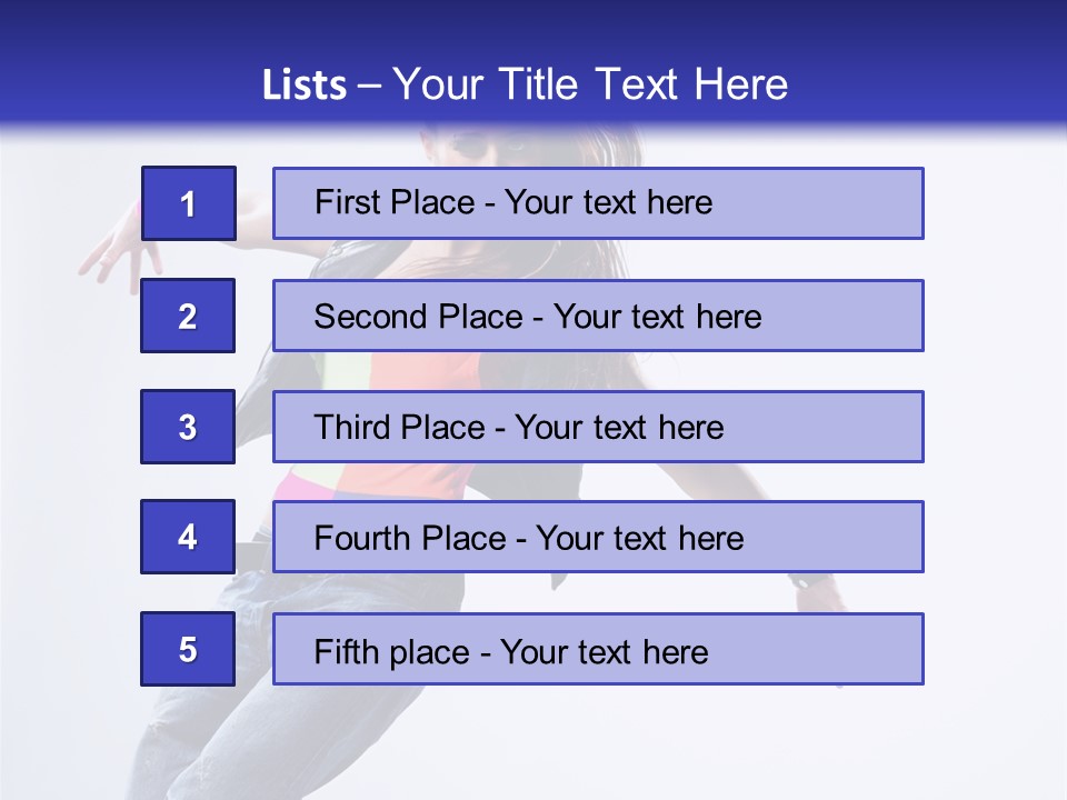 One Colour Breakdance PowerPoint Template