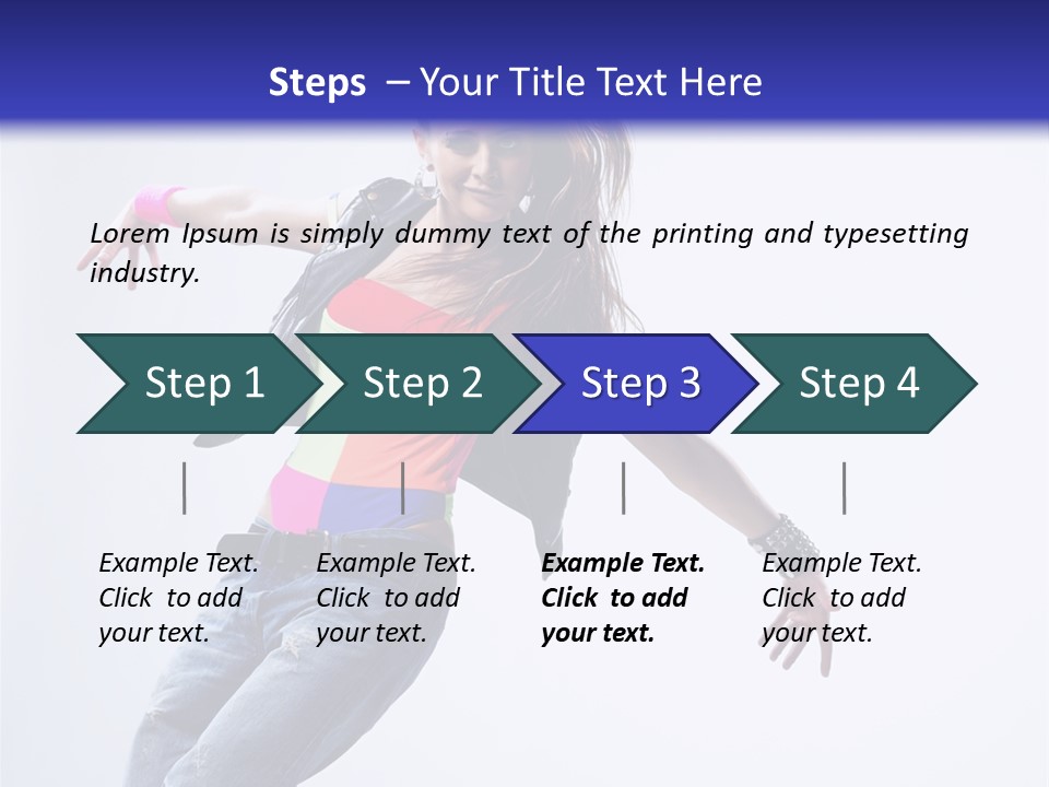 One Colour Breakdance PowerPoint Template