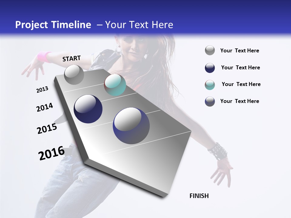 One Colour Breakdance PowerPoint Template