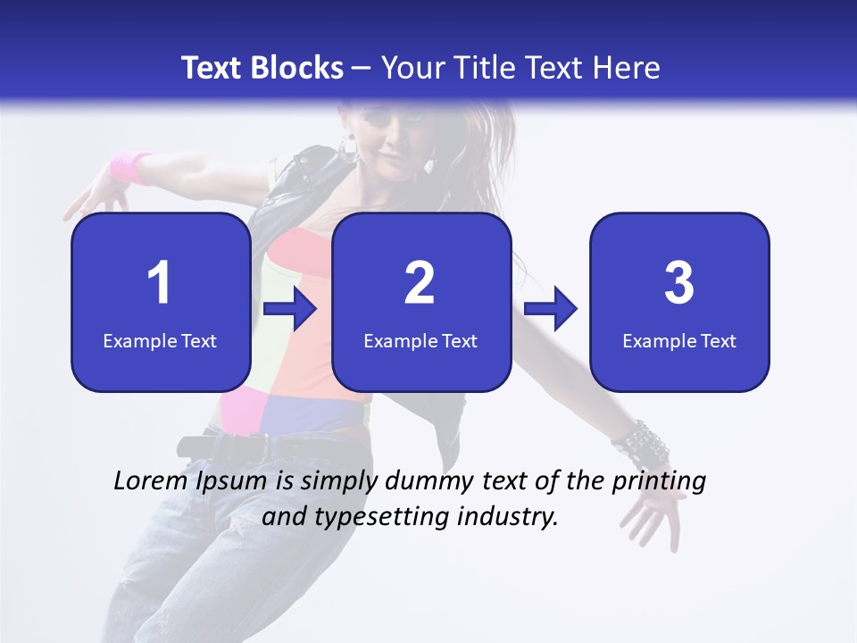 One Colour Breakdance PowerPoint Template