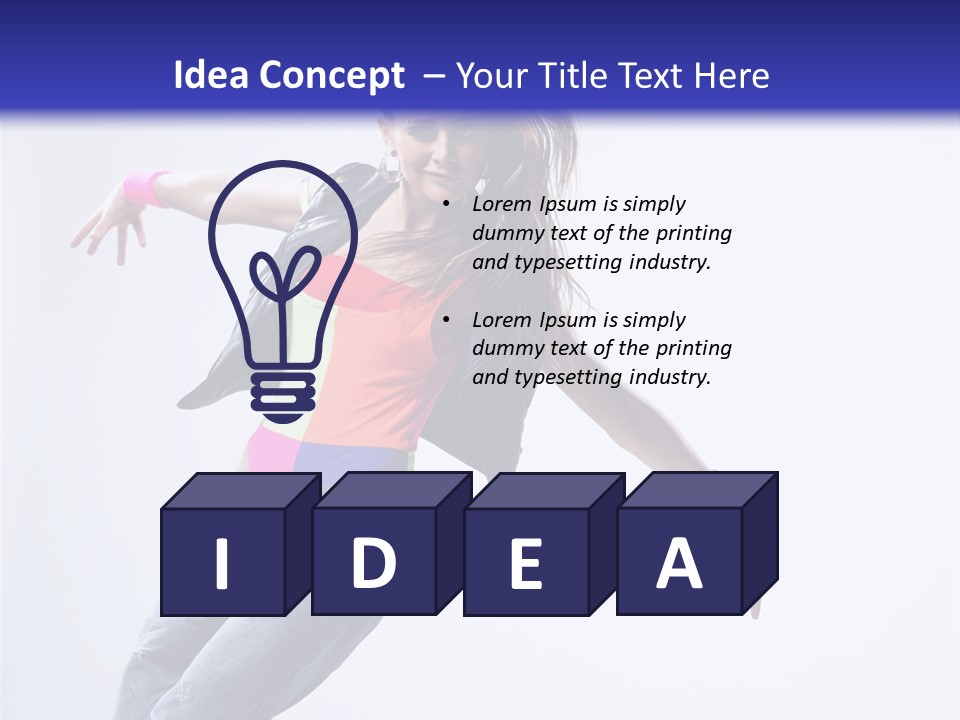 One Colour Breakdance PowerPoint Template