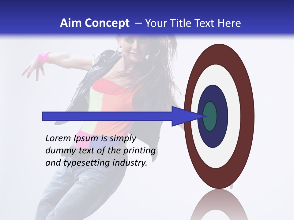 One Colour Breakdance PowerPoint Template