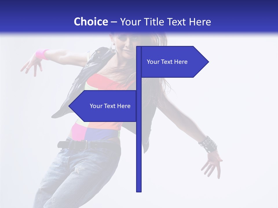 One Colour Breakdance PowerPoint Template