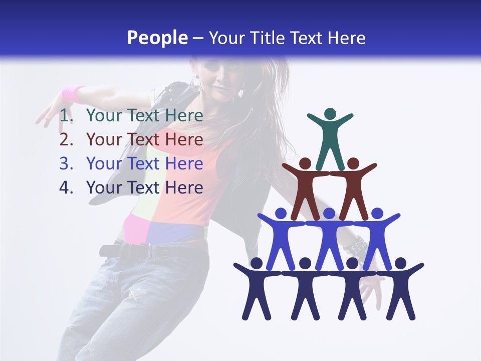 One Colour Breakdance PowerPoint Template