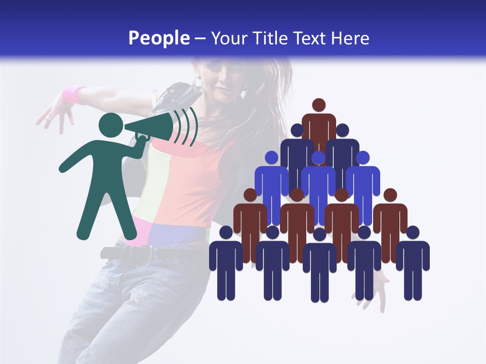 One Colour Breakdance PowerPoint Template