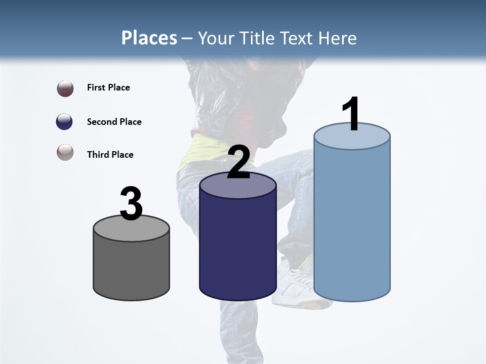 Woman Young Gymnastic PowerPoint Template