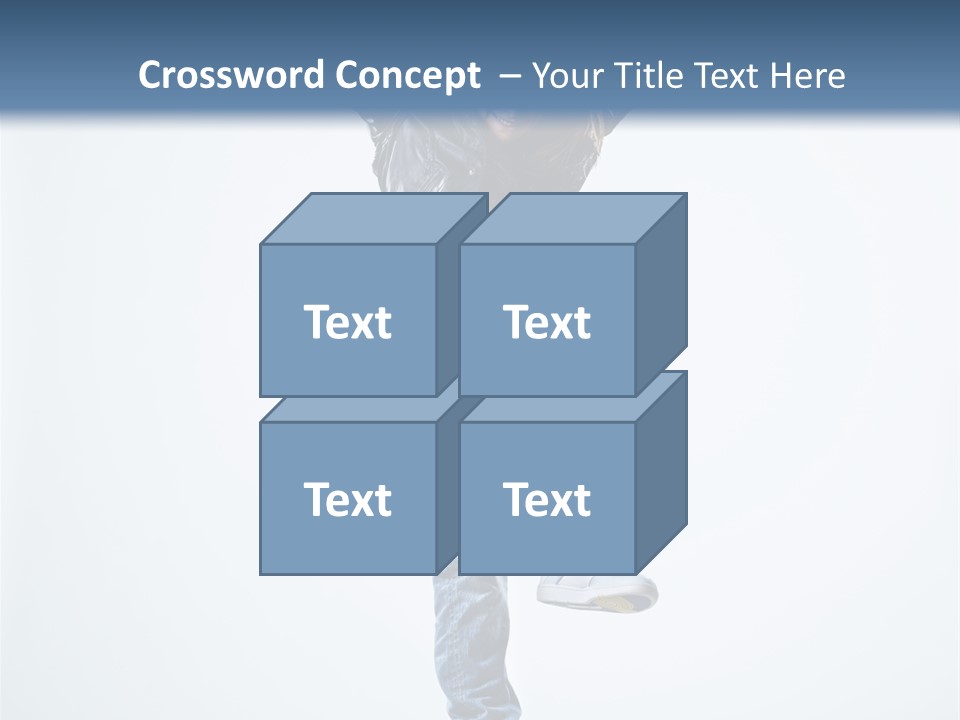 Woman Young Gymnastic PowerPoint Template