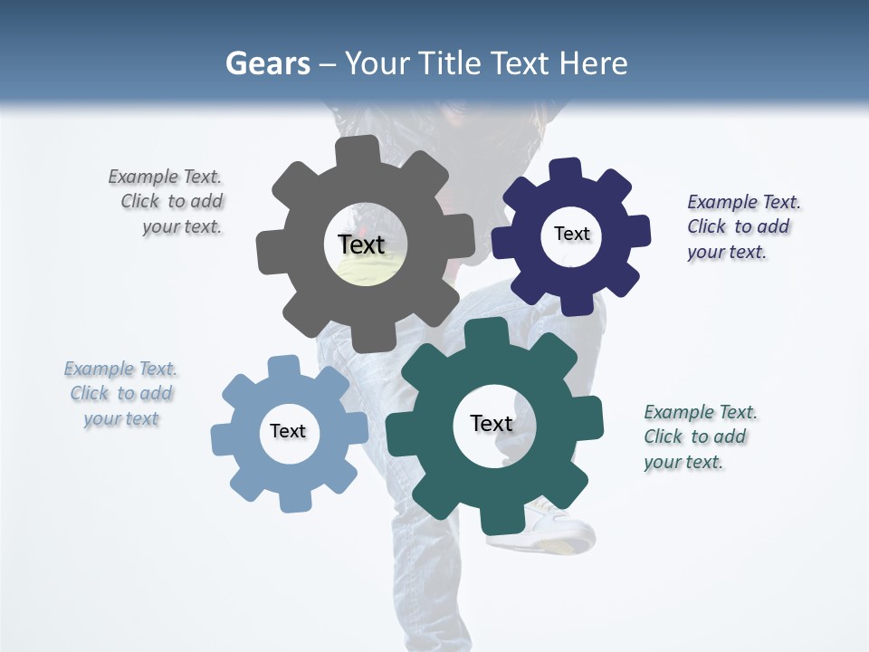 Woman Young Gymnastic PowerPoint Template