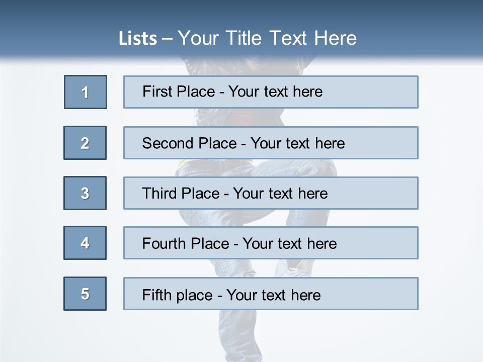 Woman Young Gymnastic PowerPoint Template