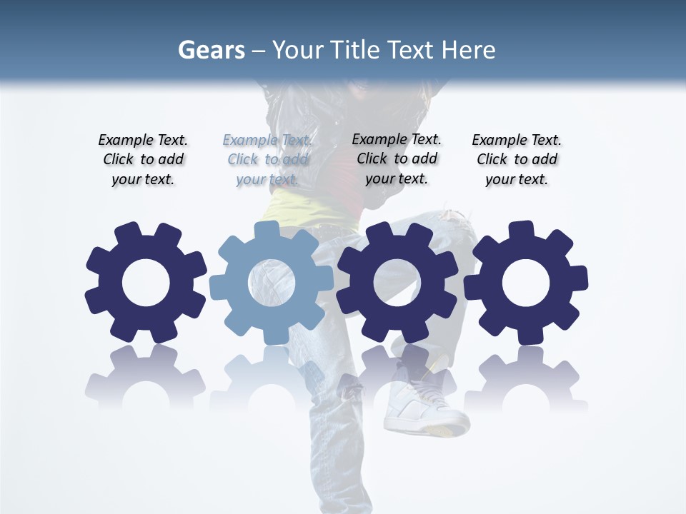 Woman Young Gymnastic PowerPoint Template