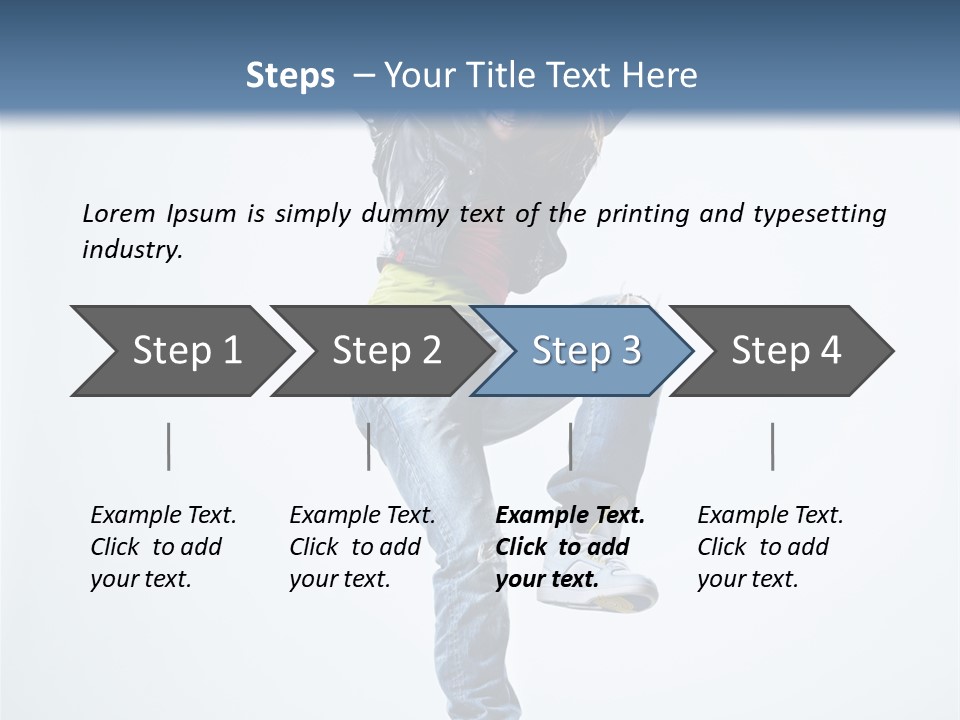Woman Young Gymnastic PowerPoint Template
